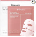 BIODANCE Bio-Collagen Hydrogel Overnight Face Mask. 4 PCs [Original Korean Hydrogel Face Mask] - Pore Minimizing, Elasticity Improvement | Korean Face Mask for Glass Skin