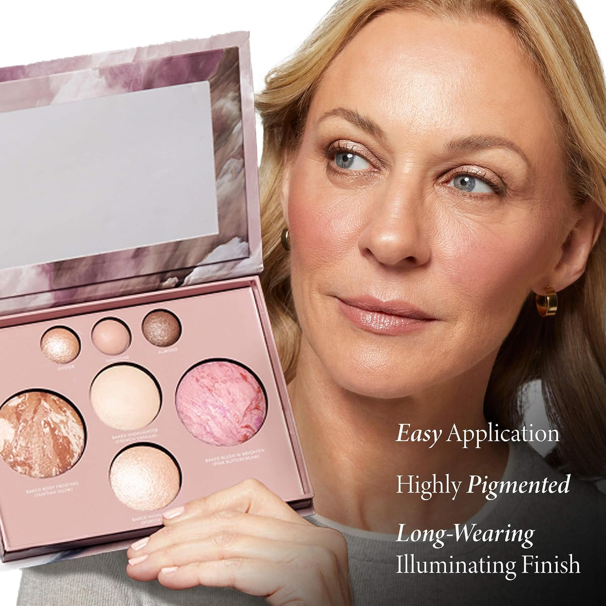 LAURA GELLER NEW YORK The Best of the Best Baked Starter Palette - Full Size - Includes Bronzer, Blush, 2 Highlighters and 3 Eyeshadows - Travel-Friendly