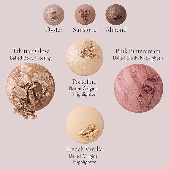 LAURA GELLER NEW YORK The Best of the Best Baked Starter Palette - Full Size - Includes Bronzer, Blush, 2 Highlighters and 3 Eyeshadows - Travel-Friendly